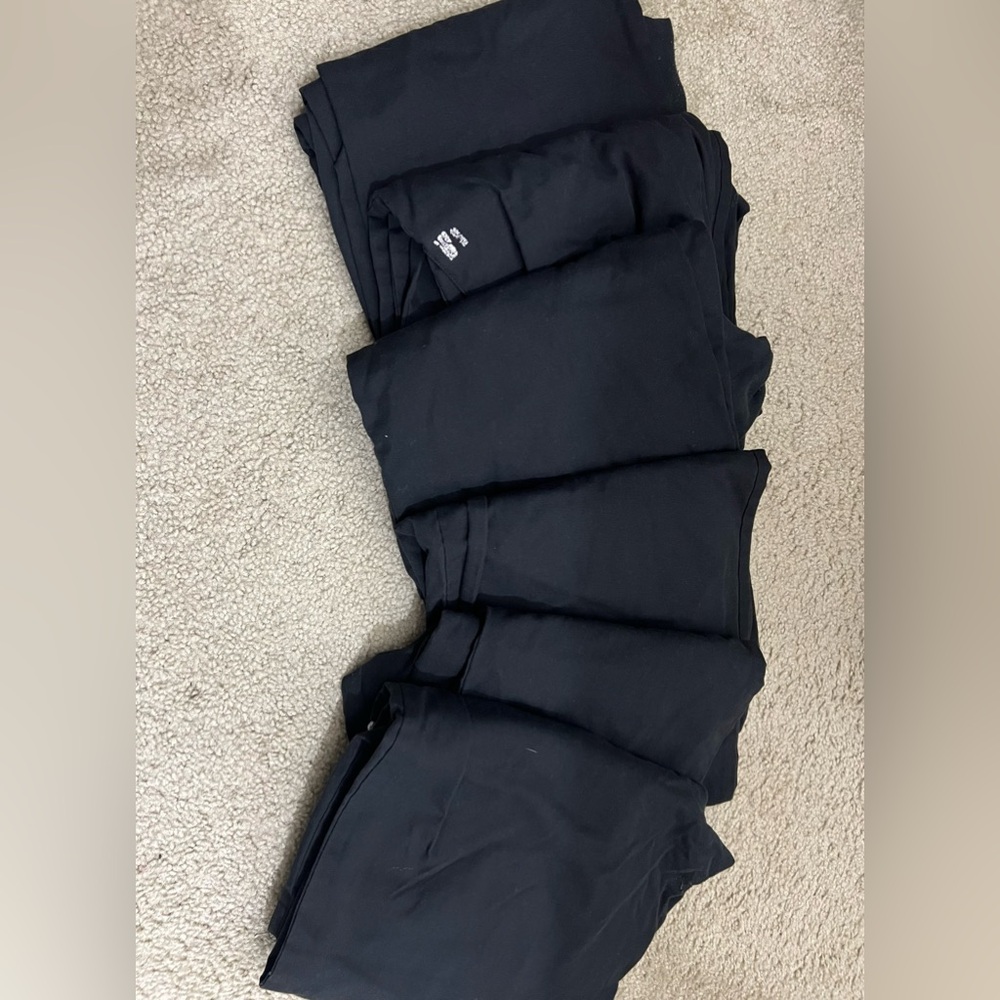 Black scrub pants petite medium